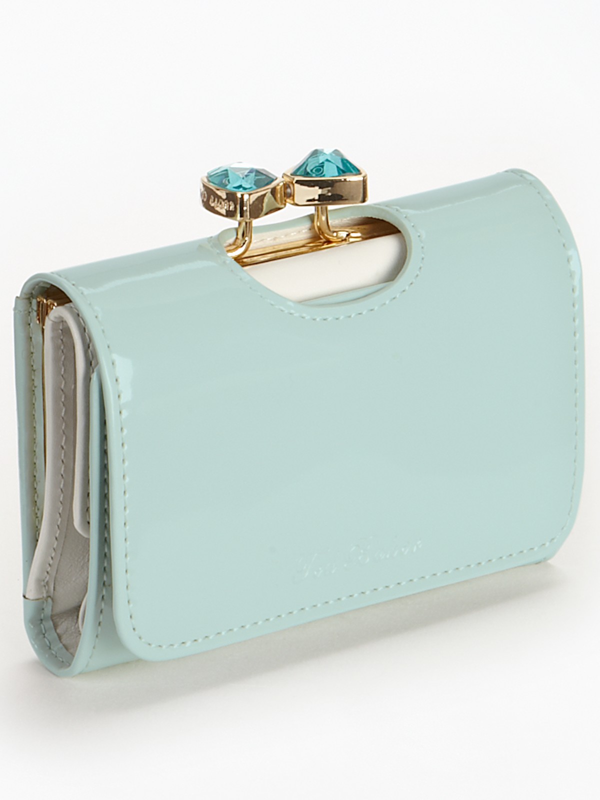Ted Baker Bow Crystal Top Small Purse in Blue (powder_blue) Lyst
