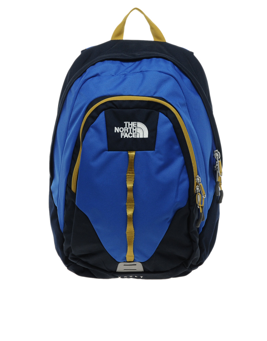 blue north face backpacks