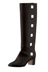 Valentino Studded Leather Knee Boot Ner