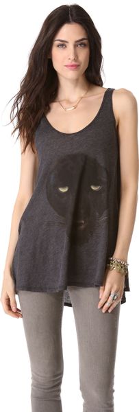 Wildfox Black Panther Tank - Lyst