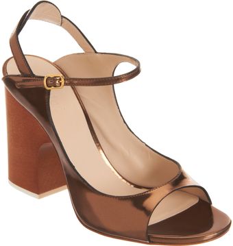 Chloé Metallic Mary Jane Sandal - Lyst