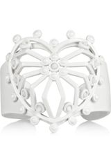 Eddie Borgo Spiked Heart Powdercoated Cuff