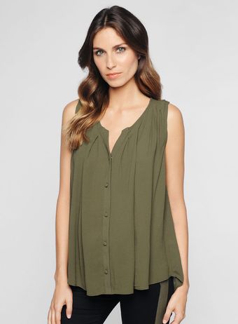 Ella Moss Button Top - Lyst
