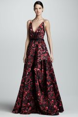 Jason Wu Printed Silk Ball Gown 