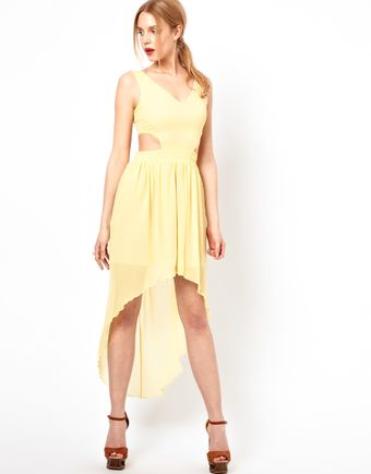 Love Hi Lo Dress with Cut Out Detail - Lyst