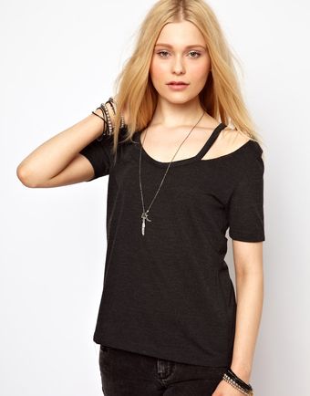 River Island Peekaboo Tee - Lyst