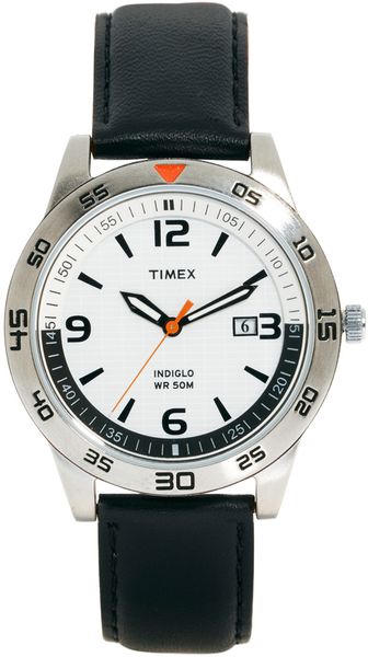Timex® Sport Leather Strap T2n695 - Lyst