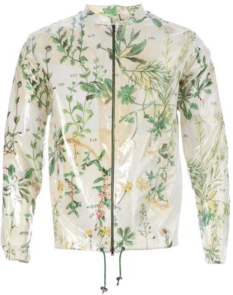 Carven Leaf Print Wind Cheater - Lyst