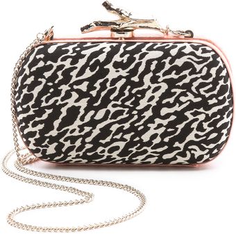 Diane Von Furstenberg Lytton Printed Jacquard Minaudiere - Lyst