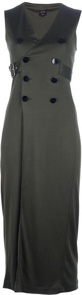 Jean Paul Gaultier Double Breasted Maxi Dress - Lyst