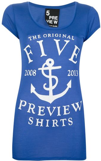5preview Brand Print Tshirt - Lyst