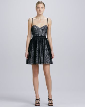 Aidan Mattox Lace Cocktail Dress - Lyst