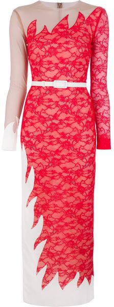 Alessandra Rich Full Length Jacquard Dress - Lyst