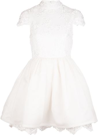 Alice + Olivia Fyona Lace Party Dress - Lyst