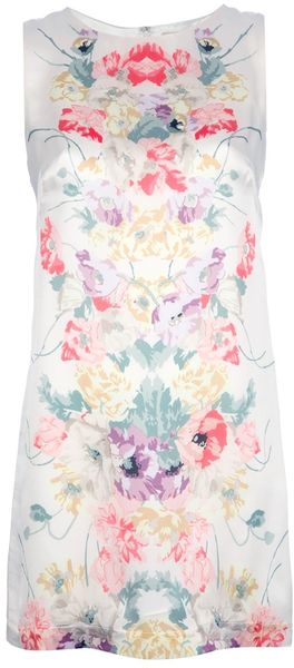 Amen Floral Silk Dress - Lyst