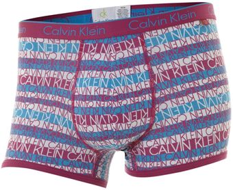 Calvin Klein Logo Stripe Underwear Trunk - Lyst