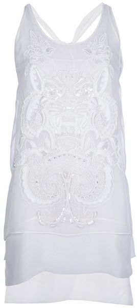 Emilio Pucci Tiger Embroidered Vest Top - Lyst