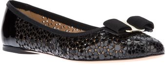 Ferragamo Patterned Ballerina - Lyst