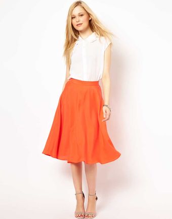 French Connection Midi Skirt - Lyst