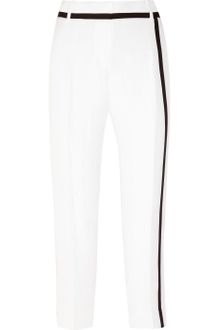J.Crew Café Cropped Silk and Linen Blend Capri Pants - Lyst