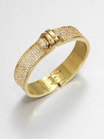 Kara By Kara Ross Pave Hinged Bracelet - Lyst