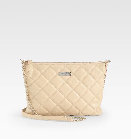 Kate Spade Gold Coast Ginnie Quilted Crossbody Bag in Beige (cashew) | Lyst