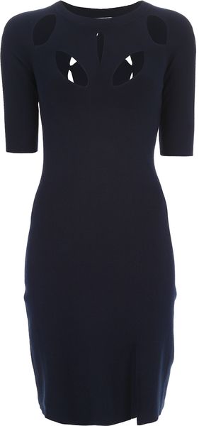 Kenzo Cutout Dress - Lyst