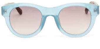 Linda Farrow Luxe Python and Acetate Sunglasses - Lyst