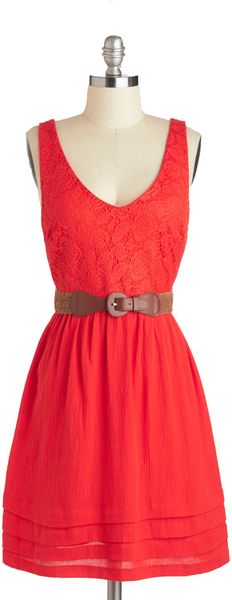 ModCloth Persimmon To Talk About Dress - Lyst