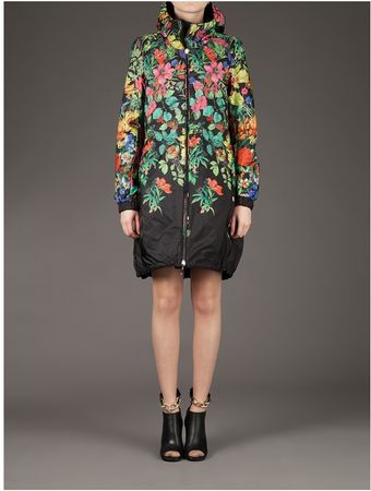 Moncler Floral Print Reversible Raincoat - Lyst