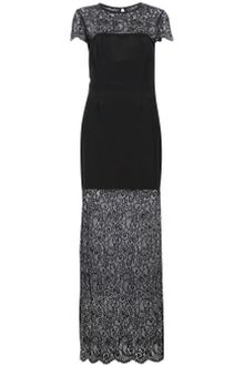Nicole Miller Lace Evening Dress - Lyst