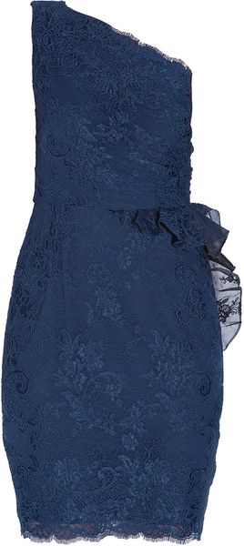 Notte By Marchesa One Shoulder Lace Dress - Lyst