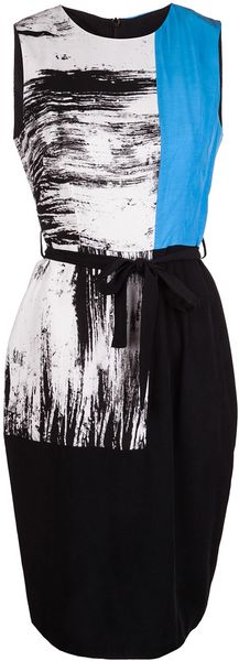 Obakki Paint Print Dress - Lyst