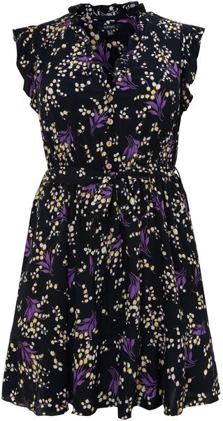 Samya Floral Print Minidress - Lyst