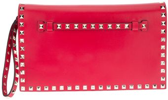 Valentino Rock Stud Clutch - Lyst