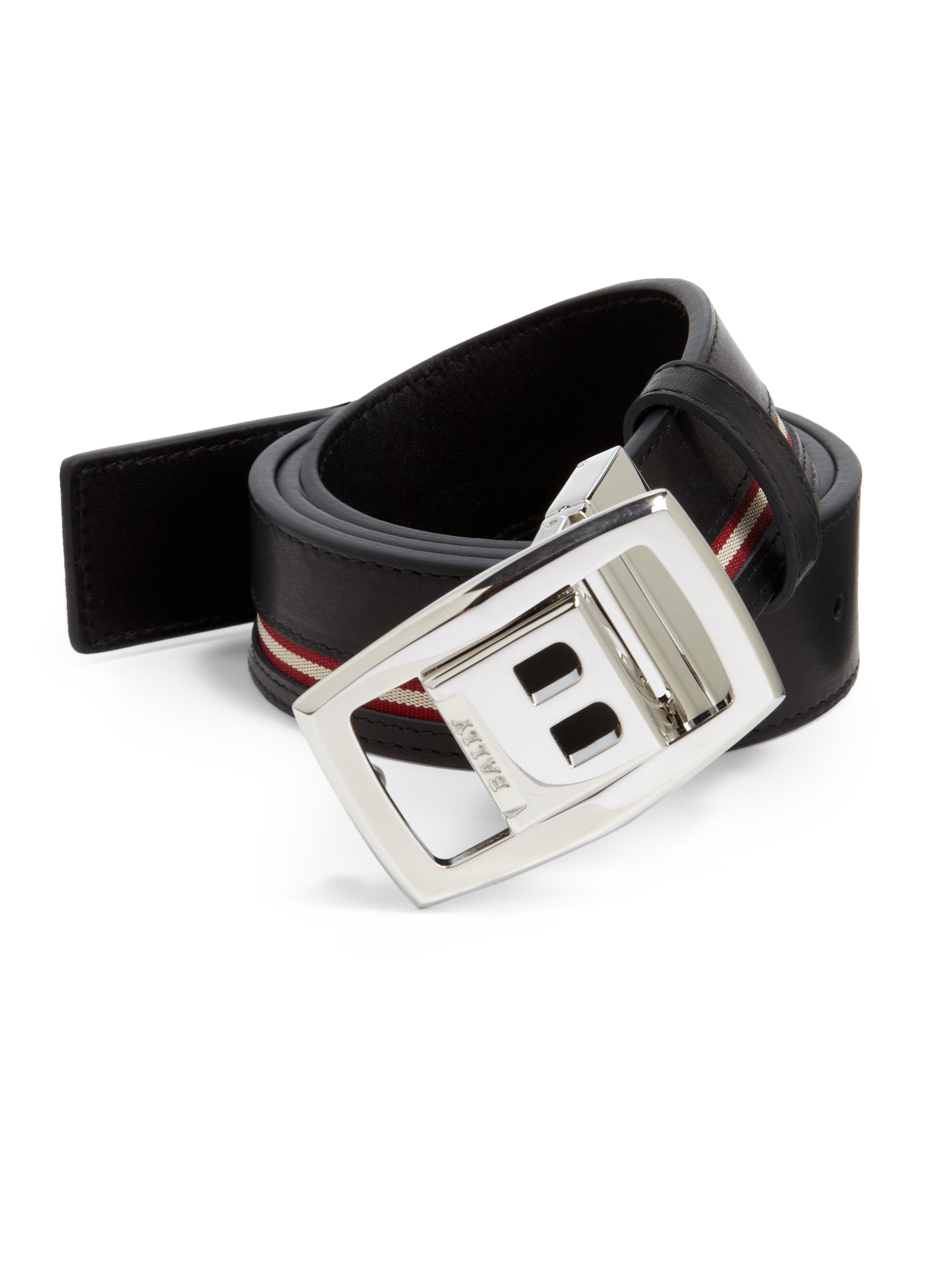 Bally Reversible Leather Belt in Black for Men (black multi) Lyst