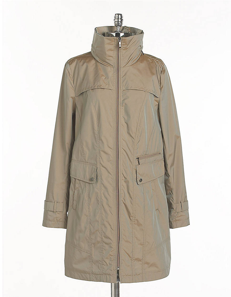 Cole Haan Packable Raincoat in Khaki Lyst