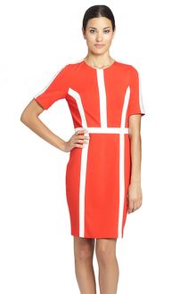 Cynthia Steffe Ponte Dress with Contrast Trim - Lyst