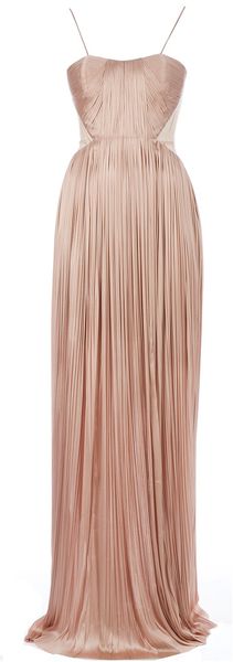 Maria Lucia Hohan Long Ruched Pleated Dress - Lyst