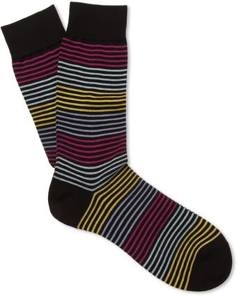 Richard James Striped Cotton Socks - Lyst