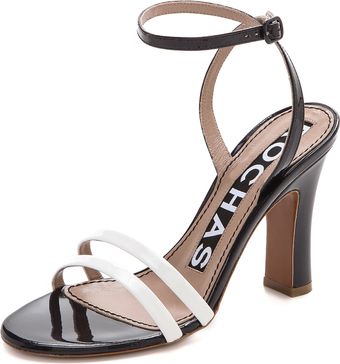 Rochas Ankle Strap Sandals - Lyst