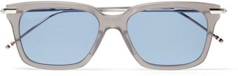 Thom Browne Acetate and Metal Square Frame Optical Glasses - Lyst