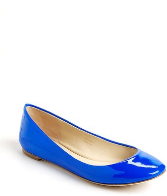 Vera Wang Lara Patent Leather Flats - Lyst