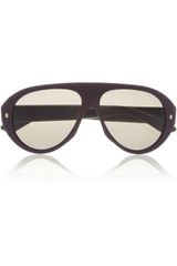 Yves Saint Laurent Aviatorstyle Acetate Sunglasses