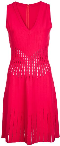 Alaïa Sleeveless Fringe Dress - Lyst