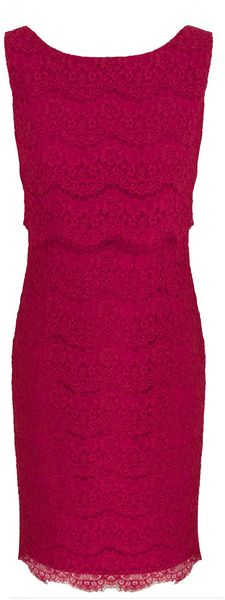 Alexon Lace Tiered Dress - Lyst