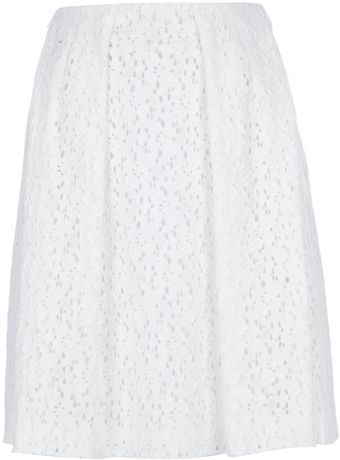 Cacharel Pleated Lace Skirt - Lyst