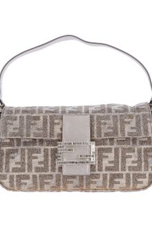 Fendi Glittered Baguette Clutch - Lyst