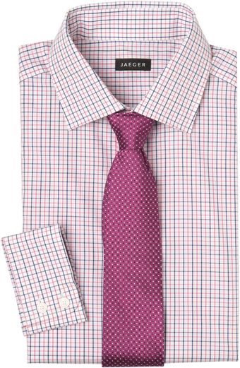 Jaeger Micro Tattersall Check Shirt - Lyst