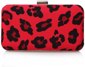 Kg Leopard Box Framed Clutch Bag - Lyst